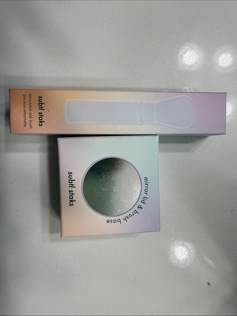 Subtl Staks Brush Base & Mirror Set